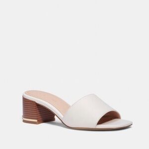 COACH maggi leather sanda heel